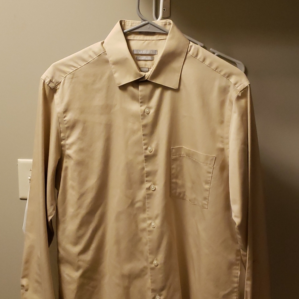 Van Heusen tan shirt